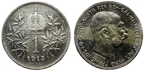 1915 Ferenc József 1 korona