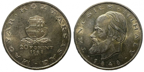 1948 Táncsics Mihály 20 forint
