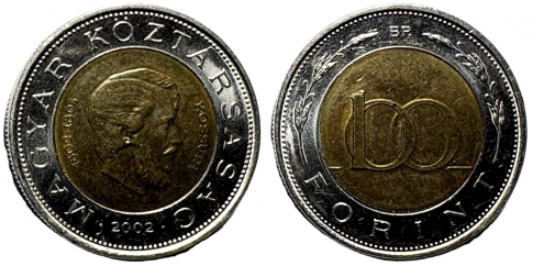 2002 Kossuth Lajos 100 forint