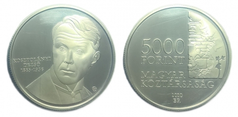 2010 Kosztolányi Dezső 5000 forint 2010 Kosztolányi Dezső 5000 forint