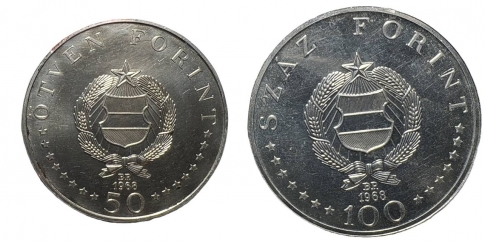 1968 Semmelweis Ignác 50 és 100 forint