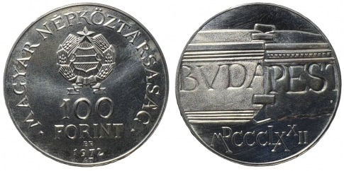 1972 Budapest 100 forint