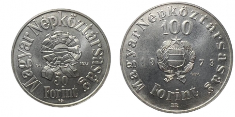 1973 Petőfi Sándor 50 és 100 forint